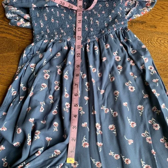 Japna‎ Bohemian Blue Floral Wide Leg Jumpsuit - Picture 8 of 14